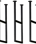 Rock Solid Heavy Duty Shelf Brackets 2 Pack Built Like A Tank 11.8 X 43.3 Inch Black Metal Ceiling Mount Supports