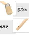 Wood Handle Paint Brush And Detail Brush For Stain And Wall Painting Pro Grade Lightweight Painter Pro with wood handle and bristles