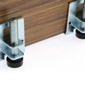Heavy Duty Adjustable Leveling Feet For Furniture And Cabinets, 4 Pack Swivel Levelers In Corrosion Resistant Steel, Easy To Install, Ideal For Shelving Units, Wardrobes, Benches, Beds, Bookcases And More on cabinet edge