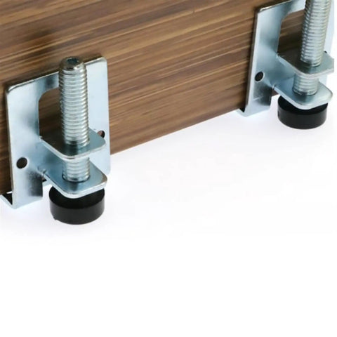 Heavy Duty Adjustable Leveling Feet For Furniture And Cabinets, 4 Pack Swivel Levelers In Corrosion Resistant Steel, Easy To Install, Ideal For Shelving Units, Wardrobes, Benches, Beds, Bookcases And More on cabinet edge