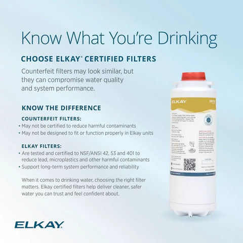 WaterSentry Lead and Microplastics Home Water Filter with NSF Certified Residential Cartridge image with installation details.