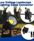 Effortless Low Voltage Landscape Lighting Wire Connectors 12 To 18 Gauge UL Listed for pathway garden spotlight installations