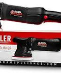 Swirl Killer 15mm Dual Action Car Polisher displayed on packaging for scratch remover and polishing, with 5.5in or 6.5in pads compatibility.
