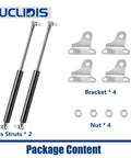 20 Inch Gas Strut Lift Support Set Of 2 For RV Doors And Cabinets Heavy Duty 35 Lb Lift 156 N with brackets and nuts