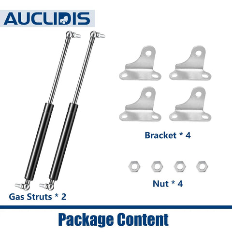 20 Inch Gas Strut Lift Support Set Of 2 For RV Doors And Cabinets Heavy Duty 35 Lb Lift 156 N with brackets and nuts