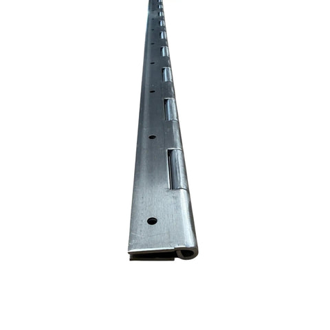 Built Like A Tank Two Pack 72 Inch Heavy Duty Aluminum Piano Hinges 2 Inch Wide.090 Thick Continuous Door Hardware Industrial Strength close-up view.