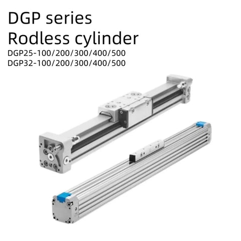 DGP series heavy duty rodless cylinder and pneumatic actuator, dual action, designed for factory assembly lines, reliable performance.