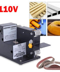 Heavy Duty Mini Bench Belt Sander delivers slick seven speed precision with adjustable platform for woodworking polishing kit.