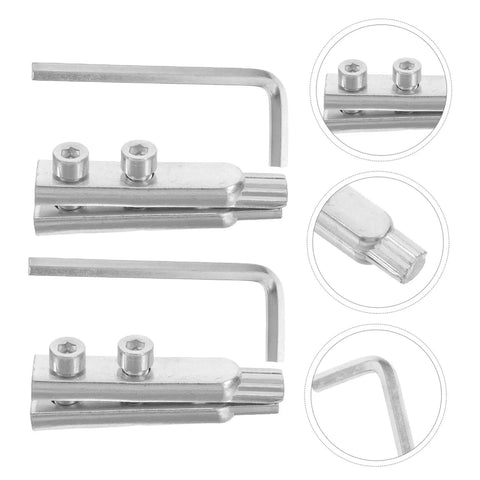 Easy Out Pipe Extractor Tool Set For Removing Broken Faucet Screws And Stripped Water Valve Threads With Stainless Steel Precision Design, L-shaped view
