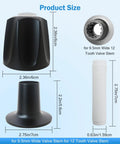 Ultimate Shower Knob Replacement Kit Perfect Fit For Price Pfister Verve Tub Faucet W 12 Tooth 95mm Stem Upgrade Your Bathroom Hardware Now black matte zinc alloy shower knob set with 12-tooth 9.5mm stem