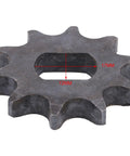 Premium Industrial Steel Chain Sprocket With 10 Teeth For Electric Scooter Replacement high durability close-up showing dimensions of 12MM by 17MM.