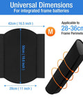 Thickened Battery Cover For Electric Bicycles Ebike Frame Protector Medium Size 50x42 cm dimensions displayed