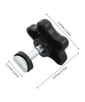 Plastic Star Knob Screw Set With Bolt And Nut Wide Compatibility Clamping Handle for equipment fixtures in black plastic material