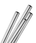 Set of 4 304 stainless steel seamless tubes, 5mm OD, ideal for construction, machining, DIY projects, and garden installations.