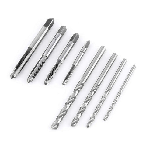 Tap Wrench Set 9 Piece Must Have Threading Tool Kit With Screw Taps And Drill Bits Hand Tapping Tool Set For Metal And Wood Thread Cutting