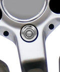 Cabilock Wheel Lug Nut And Bolt Kit With Antirust Coating, Heavy Duty Metal Wheel Screws And Flange Nuts For Easy Install On ATV Go-Kart Beach Buggy And Vehicle Hub Wheel Upgrade on silver wheel hub