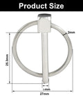 4 Pack 304 Stainless Steel Linch Pin With Ring One Eighth Inch By One Inch Beefy Heavy Duty Lynch Pin dimensions