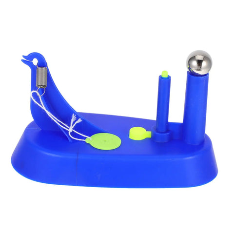 Educational Newtonian Pendulum Swing Tool For Physics Experiments, hands-on classroom inertia demonstrator with blue plastic base