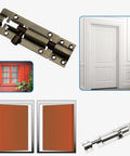 No Fuss Stainless Steel Sliding Bolt Door Latch With Smooth Self Closing Design bold multicolor coating for secure doors and gates.