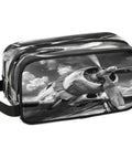 Travel Toiletry Bag For Men Women Kids Waterproof Dopp Kit Organizer With Spacious Compartments, airplane print design