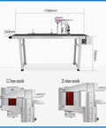 High Speed Online Industrial Inkjet Batch Coder Machine For Printing Date Barcode Logo And Graphic On Production Line with 12.7mm and 25.4mm nozzles.