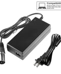 44V 1.5A Scooter Battery Charger For 36V Lead Acid Batteries With 3-Pin XLR Connector 100-240V Input Fast No-Nonsense High-Speed Charge