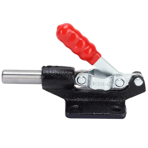 Heavy Duty Quick Release Toggle Clamp A Real Workhorse With 230Kg Holding Capacity For Drilling Cutting Welding And Tool Assembly Metalworking And PCB Bonding Applications Stainless Steel And Plastic Construction For Built To Last Performance, red handle