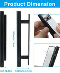 30 Pack Self Stick Push Pull Helper Door And Cabinet Handles For Kitchen Cabinets Drawers Adhesive Mount No Drilling Needed Easy Grip For Smooth Operation And Durable Plastic, 5.9in black handle dimensions