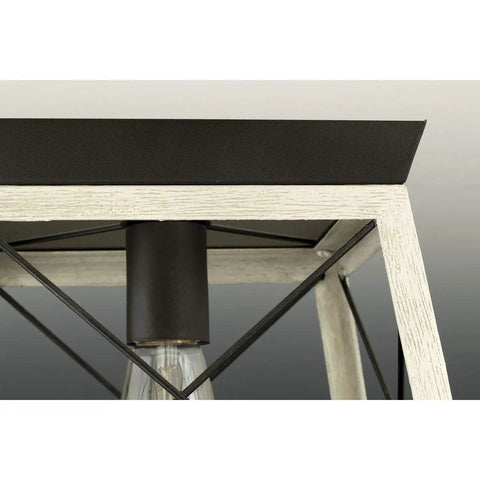 Close-up of Dope Modern 1 Light Ceiling Flush Mount in Graphite Finish for interior kitchen hallway bedroom living room, 9.5x9.5 inch fixture.