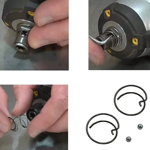 Two Pack Spring And Steel Ball Replacement Kit For Impact Driver Bit Holder System Fits DCF805C2 installation steps