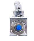 Beduan 1/2 NPT female hydraulic ball valve, metal body, front view