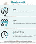 How to use High Performance Clear Waterproof Sealant And Hassle Free Leak Stopping Coating For Home And Shed Repairs instructions.