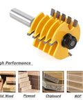 Professional Adjustable Finger Joint Router Bit With Half Inch Shank Built Heavy to slash your setup time, features tungsten carbide cutters.