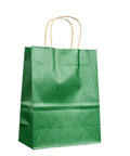 Colorful Handle Kraft Paper Bags 50 Or 100 Pack Portable Grab And Go Shopping Wedding Party Gift Bags With Durable Handles Eco Friendly 40x13x31 Cm Spacious Green Packaging Solution.