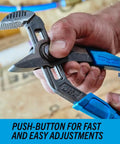 SpeedGrip High Carbon Steel Tongue And Groove Pliers Set With Push Button Adjustment Lock