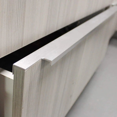 Brushed Aluminum Cabinet Drawer Pull Handles Solid Heavy Duty Finger Grip Hardware For Kitchen Bathroom And Living Room Doors 5 7 Inch Sizes 10 Pack Super Smooth Finish And Tough As Nails Build For Real Everyday Use
