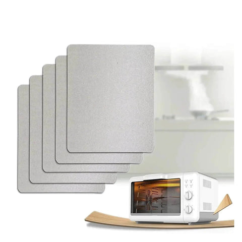 Five Pack Microwave Mica Sheets Built For High Temperature Insulation And Waveguide Covers 150x120mm next to a microwave