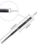 18 Inch Full Extension Ball Bearing Drawer Slides 2 Pack Heavy Duty Side Mount Cabinet Rails Black shown with dimensions