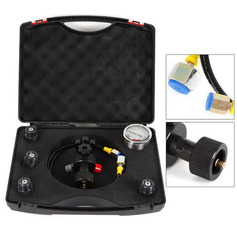 Nitrogen Charging Inflatable Tool For Hydraulic Accumulator Pressure Test Kit, 250 Bar 3500 PSI, Gas Valve With Interchangeable 7/8-14UNF, 5/8-18UNF And 5/16-32UNF Fittings For Nitrogen Pressure Test System