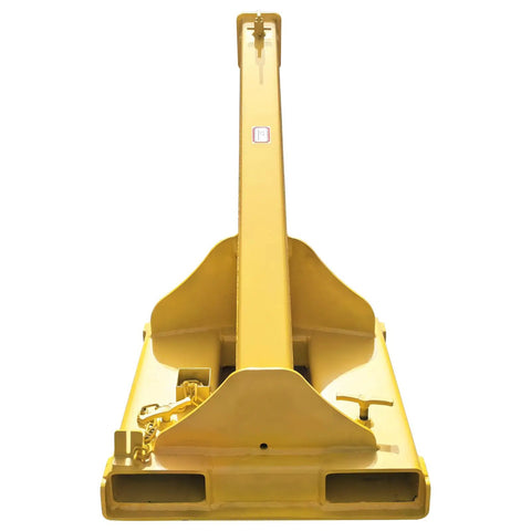 Heavy Duty Adjustable Mobile Crane Telescopic Boom With 11000 Lb Forklift Rig and Truss Jib Lifting Hoist yellow steel crane attachment.