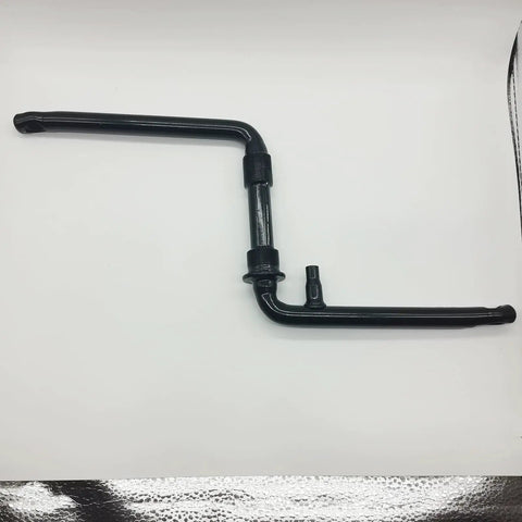 One Piece Black Crankarm Set For Bikes, Wide 165mm Crank Arms With 150mm Span, Crank To Crank Assembly Kit, Half Inch Pedals Required