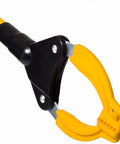 Close-up of yellow rubberized claw on Your Go-To Magnetic Pickup Tool with Rubberized Grips 36 Inches Long Heat Treated Claws for Durability Includes Strong Magnet Grabs Penny Sized Objects and Small Metal Parts Ideal for Home Garage and Shop