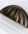 One Piece Zinc Alloy Kitchen Drawer Cabinet Door Handle Knob With Antique Bronze And Black Finish, Vintage Look Hardware