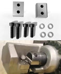 D2 Steel Replacement Jaw Blades For Electric Hydraulic Rebar Cutter 1 Inch To 25mm Quick Cutting High Hardness Precision Fit No Bend Deform Heavy Duty Rebar Snip Parts with mounting bolts and washers.