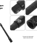 Flexible Socket Extension Sleeve Half Inch Drive Bendable Wrench Rod, 350mm Long for Automotive and Home Repair, Curved Connection Socket Adapter