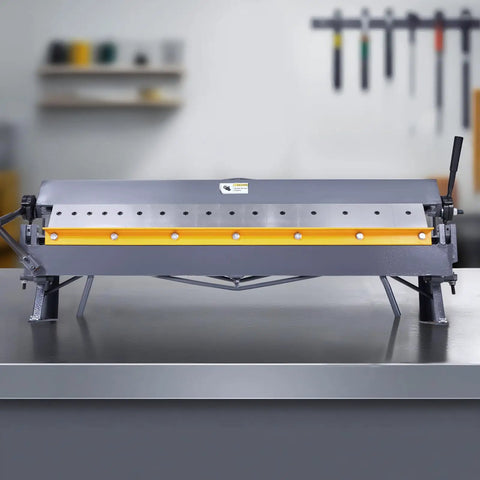 No Nonsense Box And Pan Brake Delivers 50 Inch Sheet Metal Bending Power Handles 16 Gauge Mild Steel Like A Champ Adjusts Cleanly From 0 To 135 Degrees Rugged Aluminum Frame Sets Up Quickly For Serious Shop Fabrication Projects