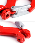 Close-up of Clevis Slip Hook With Latch, 4 Pack, Five Sixteenths Of An Inch, 2470 Lbs Load Limit, Grade 80 Drop Forged Alloy Steel