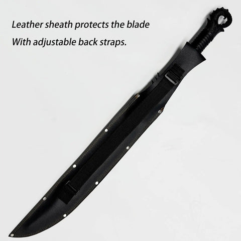 Unbreakable Polypropylene Martial Arts Sword With One Piece Blade Black Practice Katana sheath and dragon hilt design
