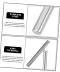 Close-up of 304 Stainless Steel Dowel Pins 100 Pieces Cylindrical Fastening Elements for shelf support and machinery use
