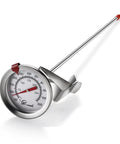 Analog 12 Inch Candy And Deep Fry Thermometer With Instant Read Dial, stainless steel stem, multipurpose for frying and BBQ
